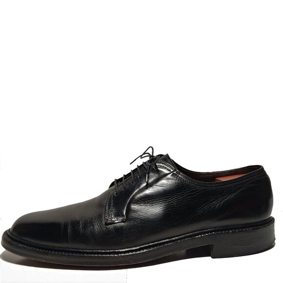 Stetson Vintage V-Cleat Classic Glossy black Butcher Dress Shoes Sz 12 main image 16